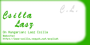 csilla lasz business card